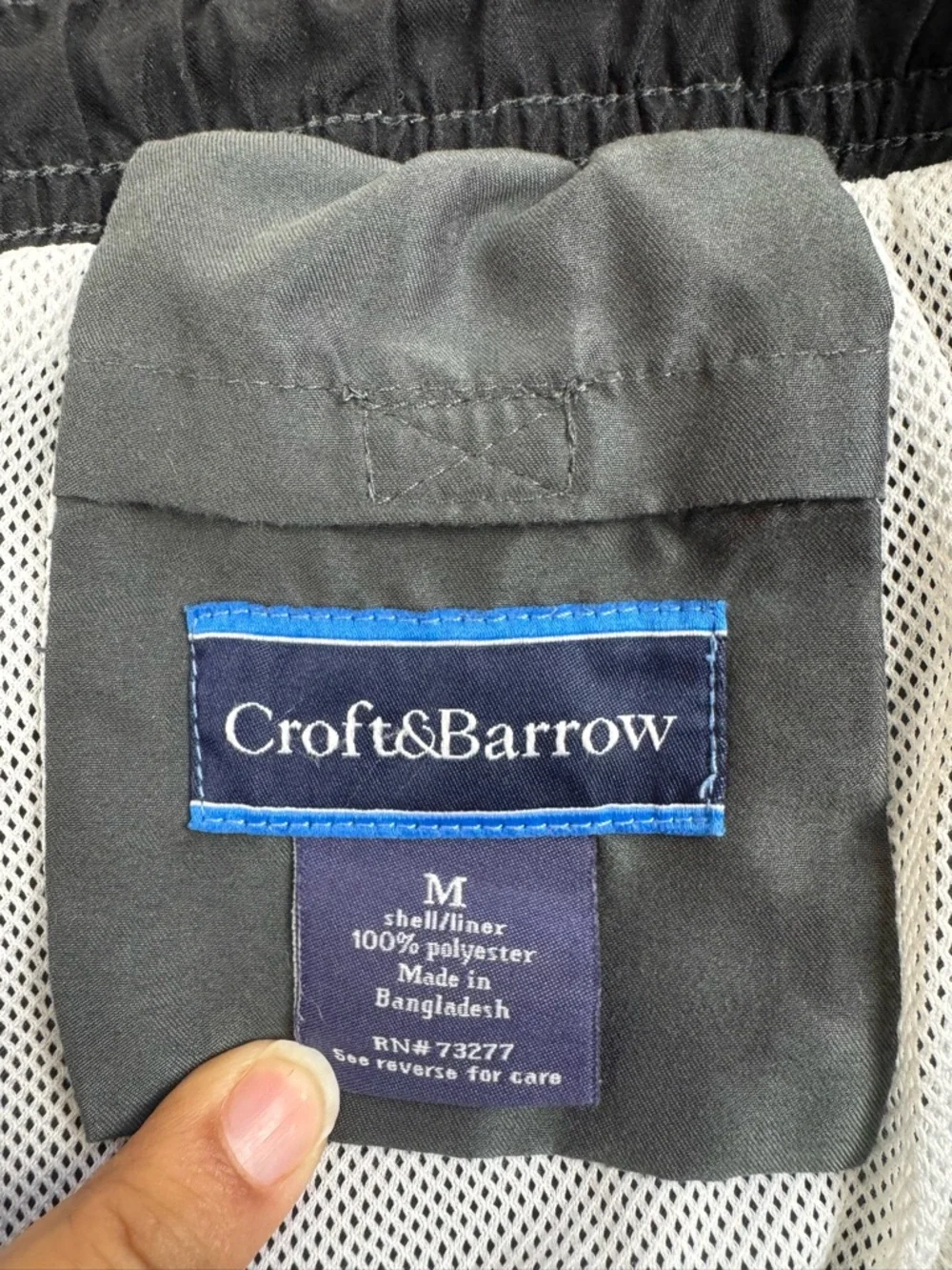 croft & barrow Charcoal Gray Men's Cargo Shorts(172) - Picture 4 of 6